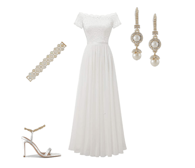 A-line wedding dress style idea