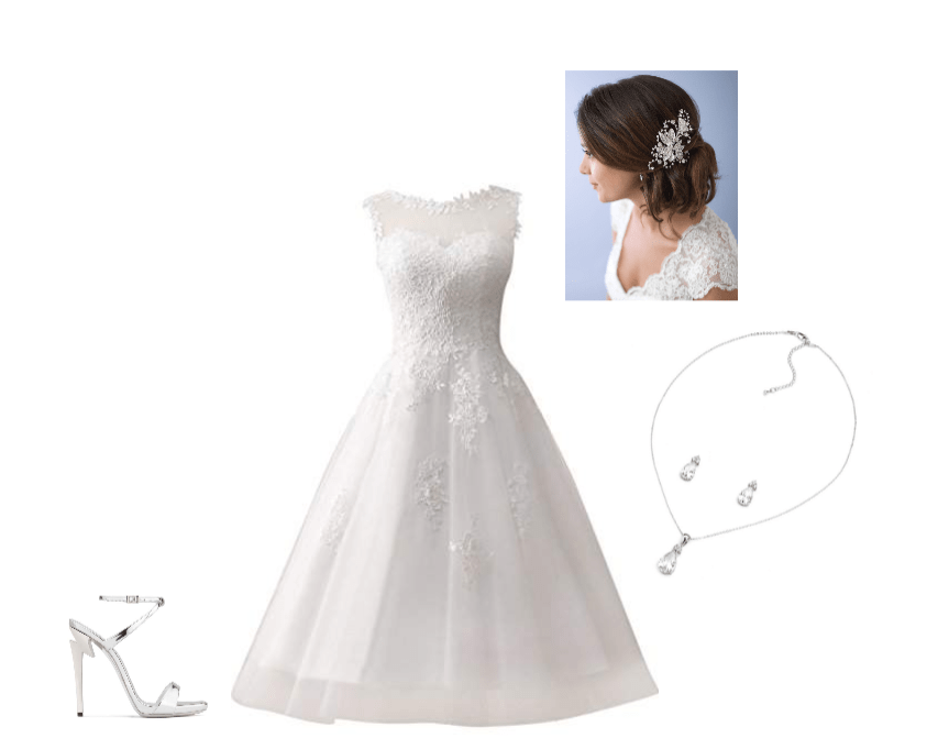 Tea Length wedding dress style idea