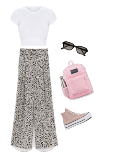 Culotte pants summer outfit idea for one-day trip