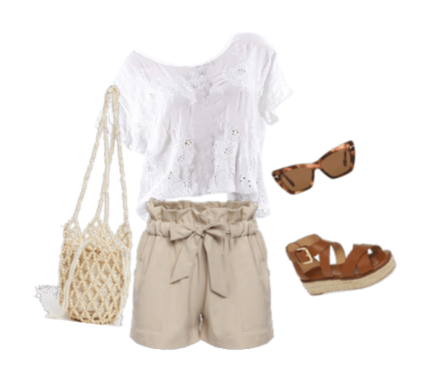 Loose top outfit idea for summer
