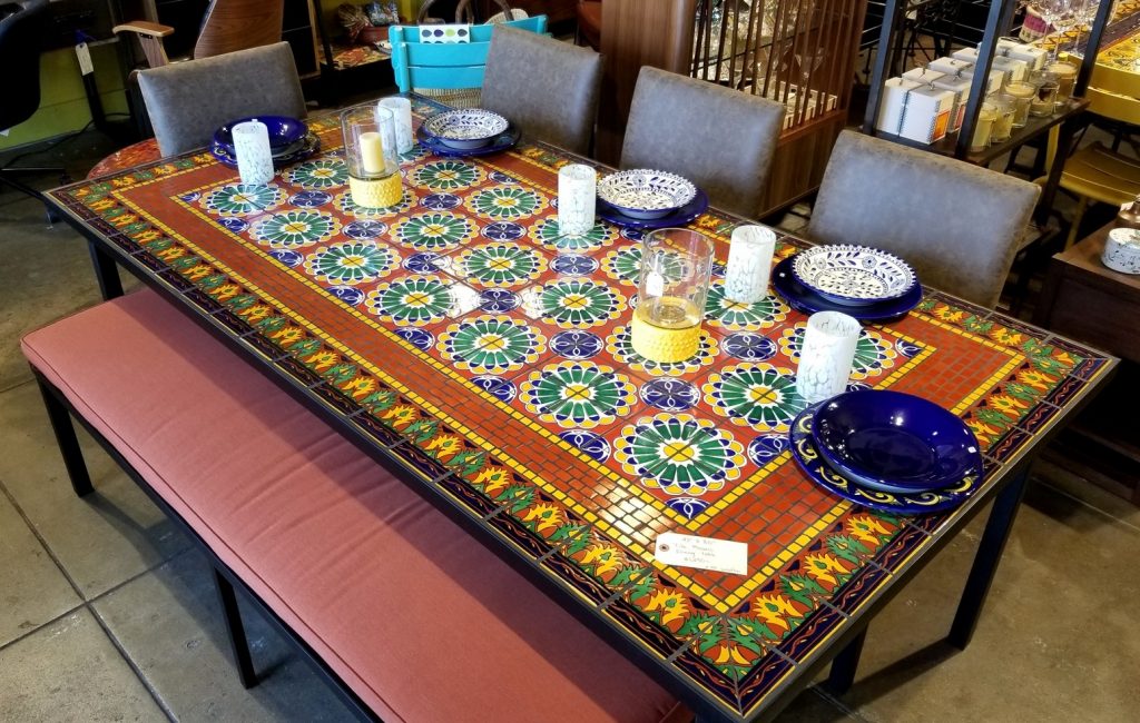 spanish tile outdoor table example