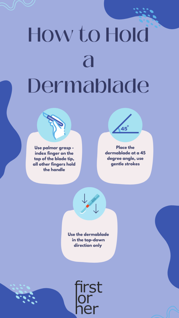 How to Hold a Dermablade - First for Hers