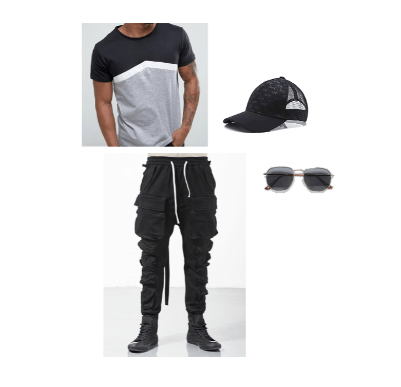 Outfit for men with triangle body shape