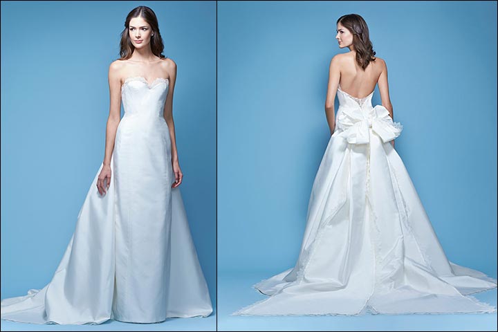 Carolina Herrera a-line wedding dress with a bow