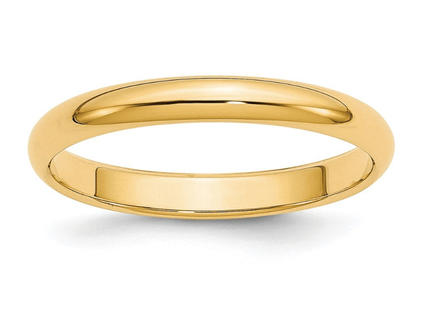 Half-round wedding ring by Gearupr
