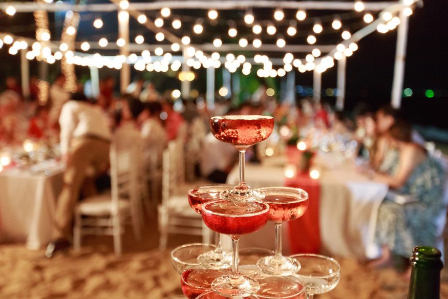 Cocktail party wedding reception alternative
