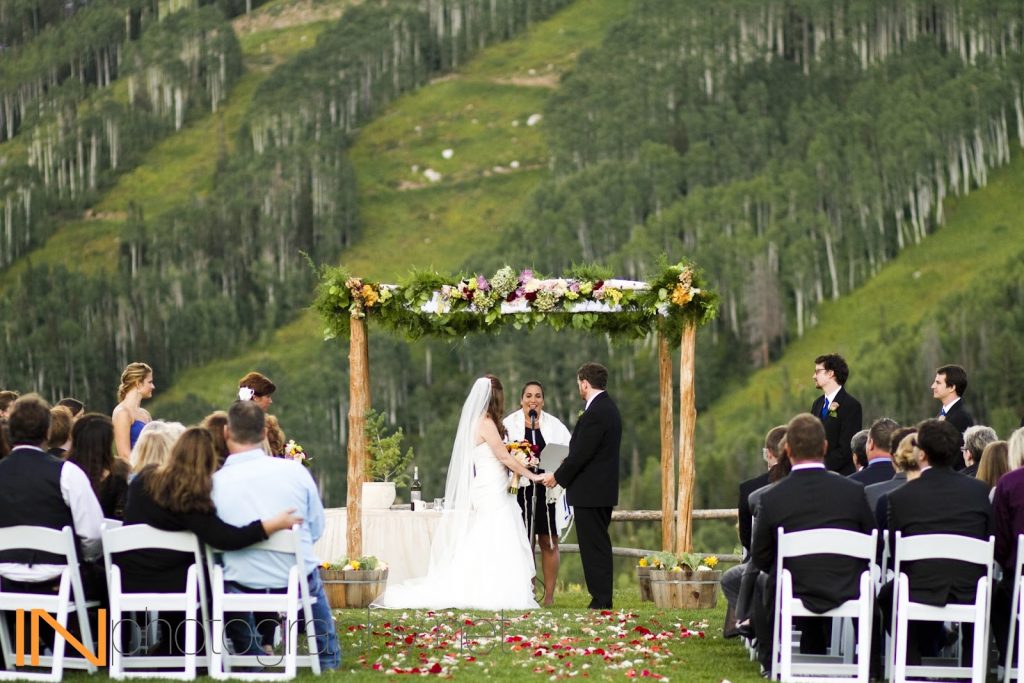Mountainside wedding Rocky Mountain Bride