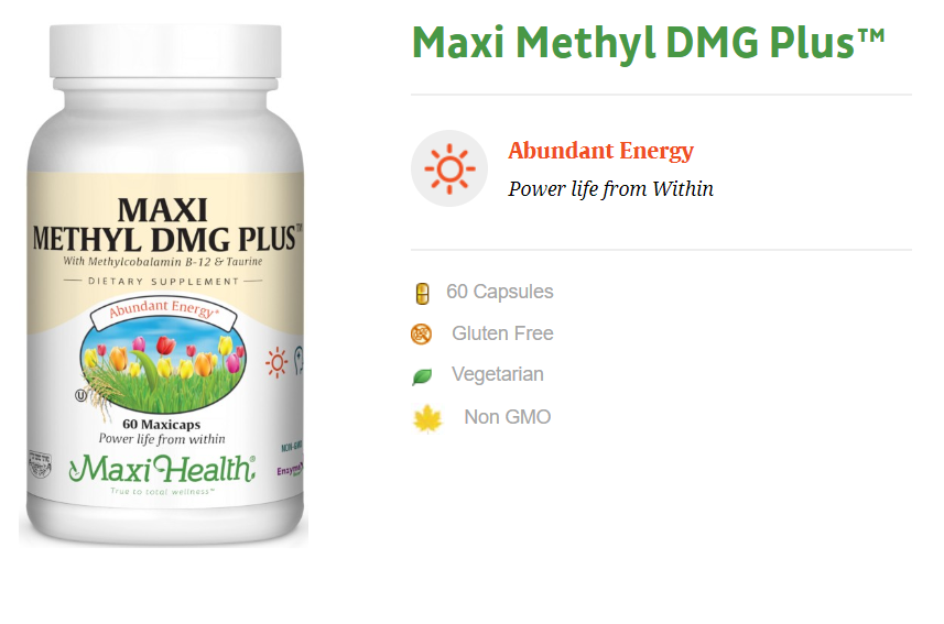 Maxi Methyl DMG Plus product screenshot from website