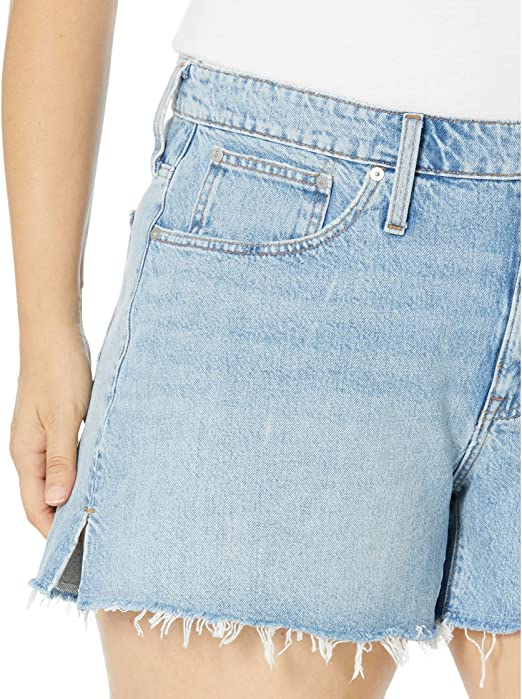 Side-slit denim shorts for big thighs Amazon