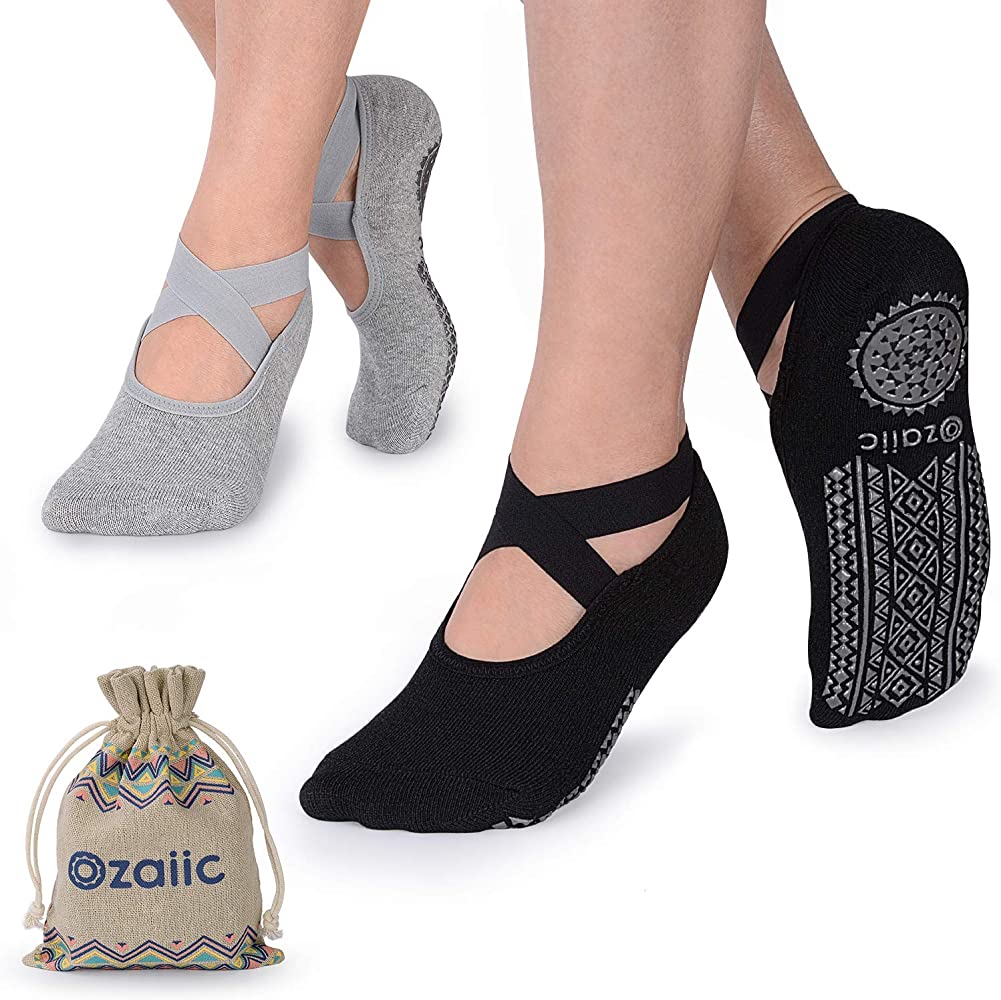 Socks with a grip for Pilates oufit from Amazon
