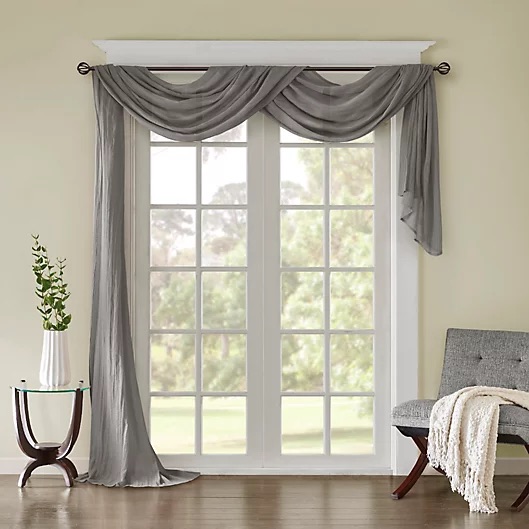 Window scarf curtain type example