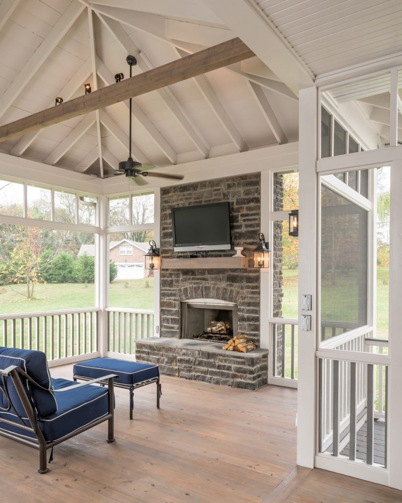 Exposed beams porch ceiling ideas