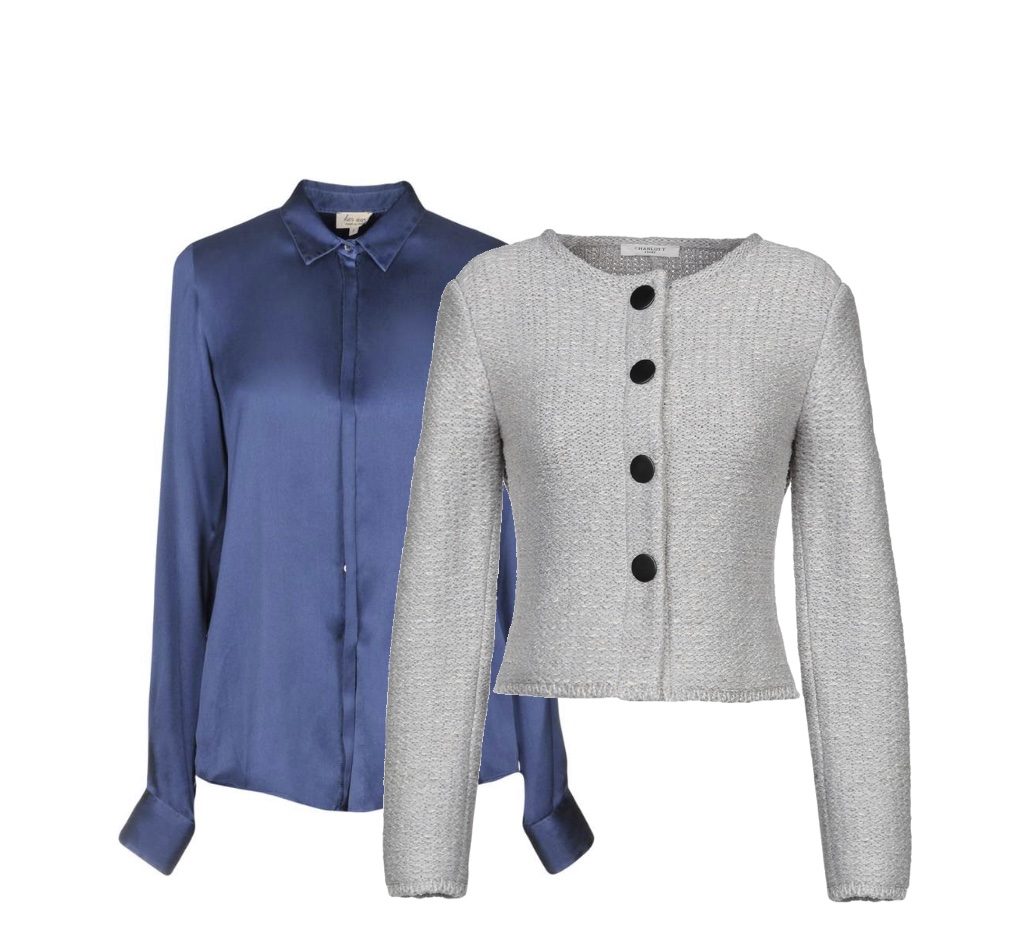 Women's blouse and cardigan to wear to a country club