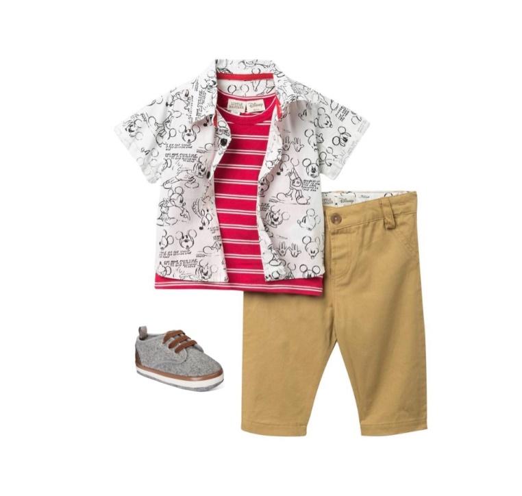 Children's Disney World outfit idea with shirt and shorts