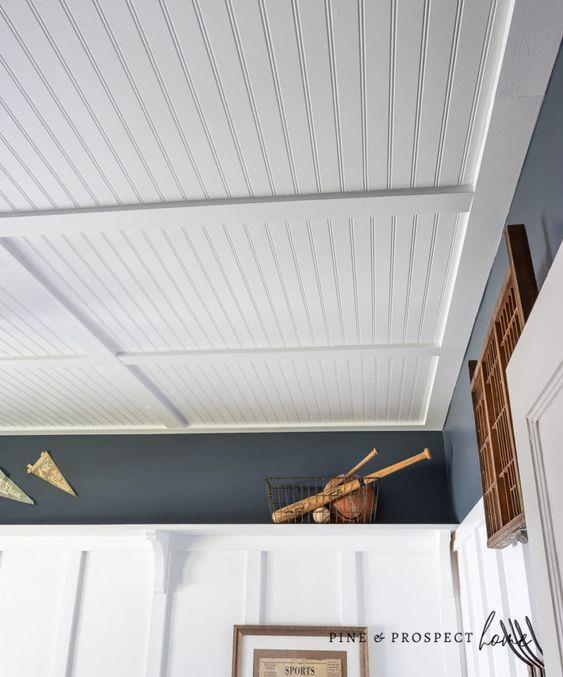 Beadboard porch ceiling material idea
