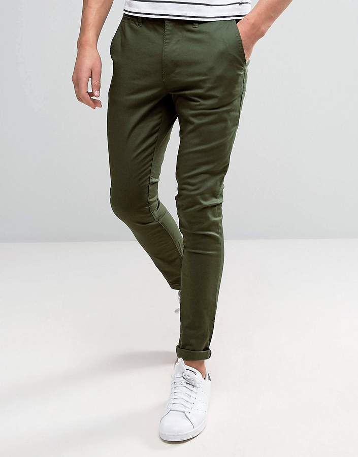Skinny olive-green pants Pinterest