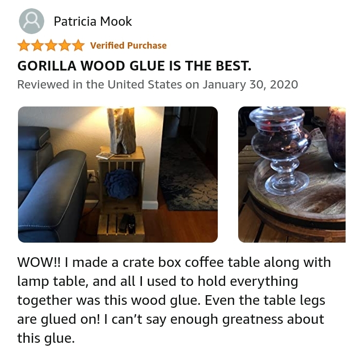Gorilla glue positive review Amazon
