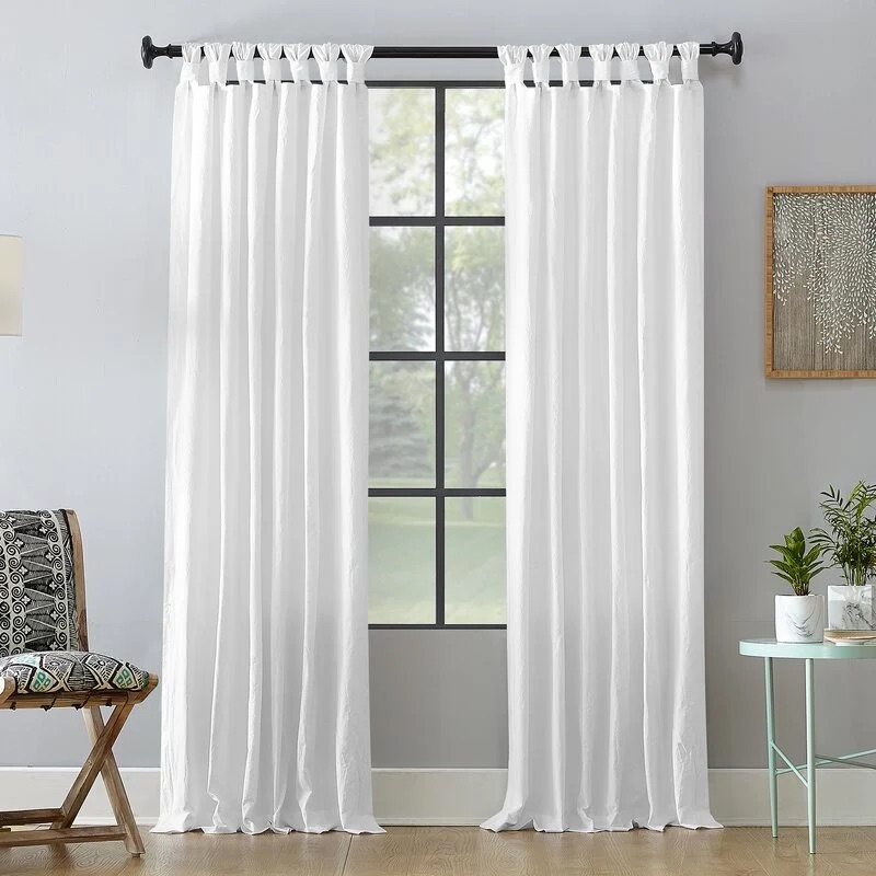 Breaking curtain length example Homestratosphere