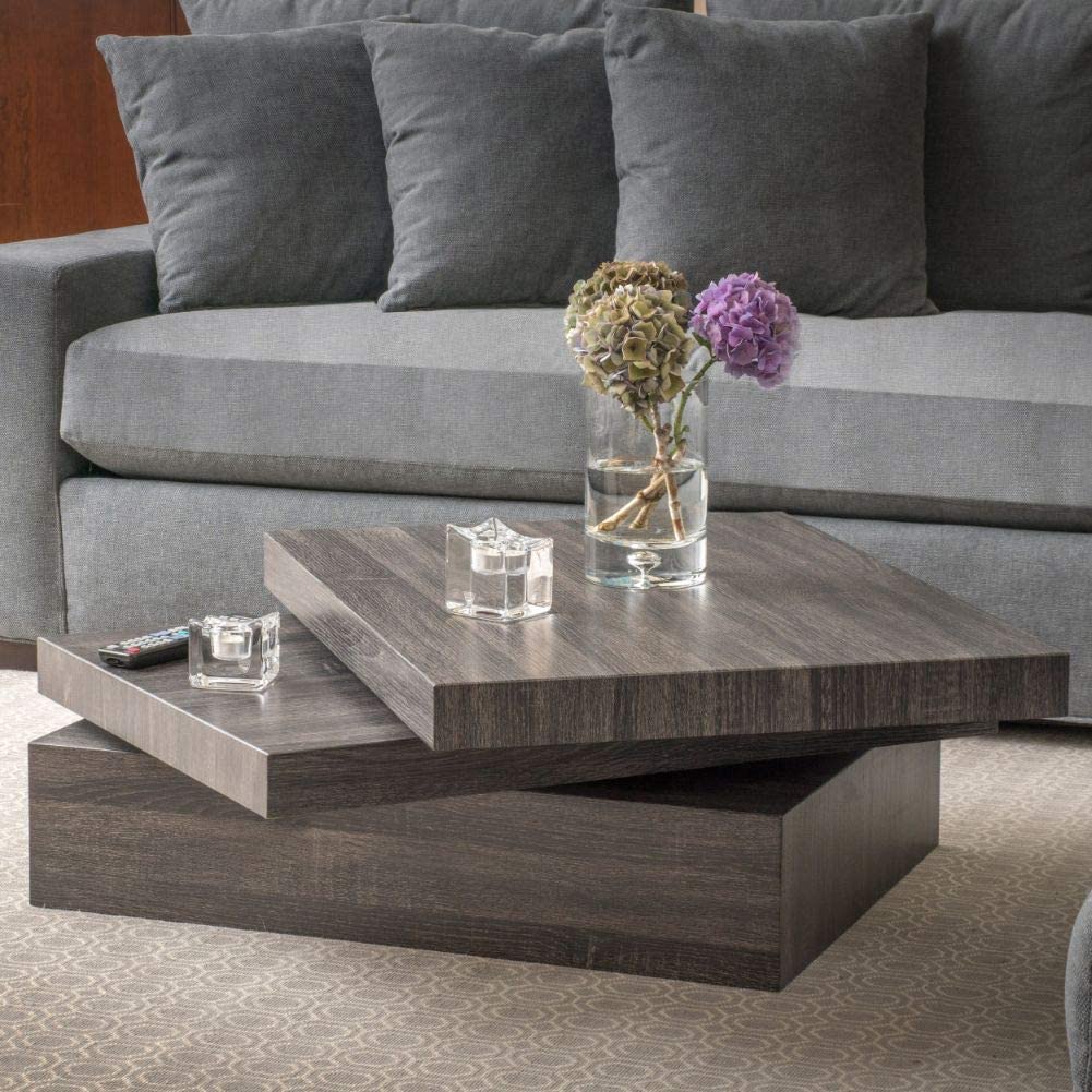 Modern Rotating Coffee Table from Amazon