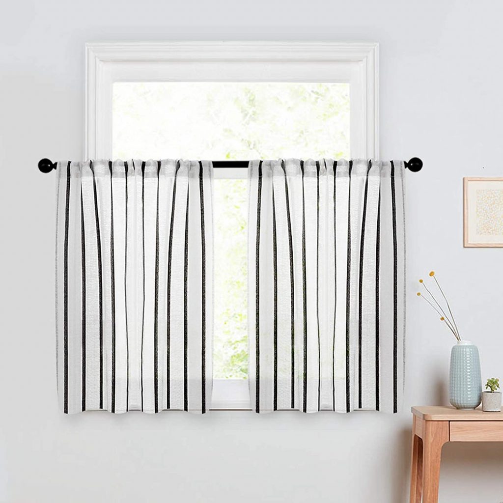 Cafe curtain length example Amazon