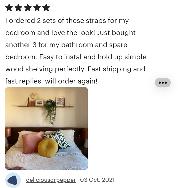 Etsy mounting strap positive review