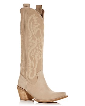 Cowboy boots to wear with a sweater dress