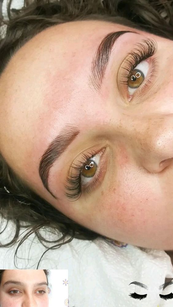 Natural lash extension style example