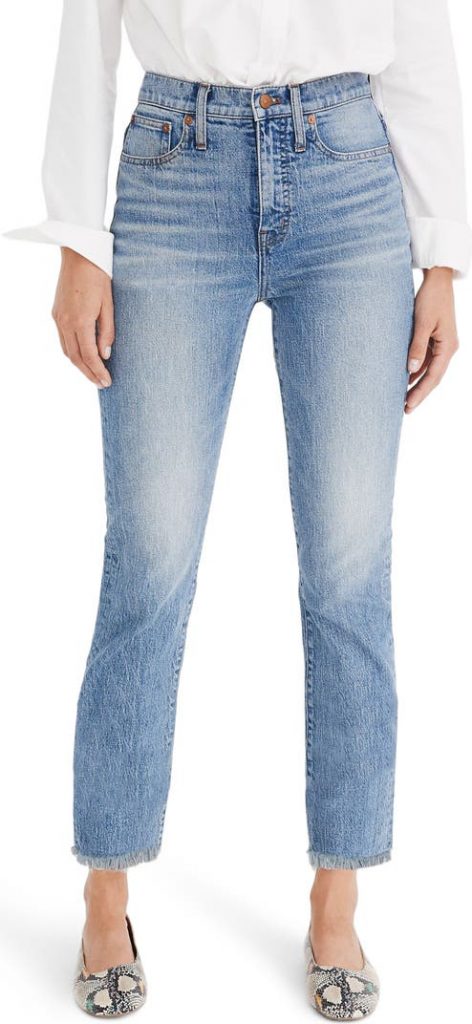 Madewell The Perfect Vintage Jean for rectangle body shape