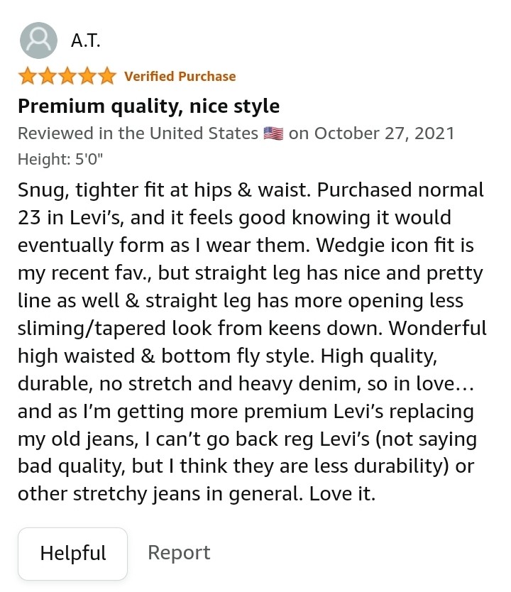 Levi's Women's Wedgie Icon Fit Jeans positive customer review
