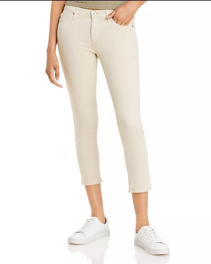 AG Prima Mid-Rise Cropped Cigarette Jeans for the rectangle shape