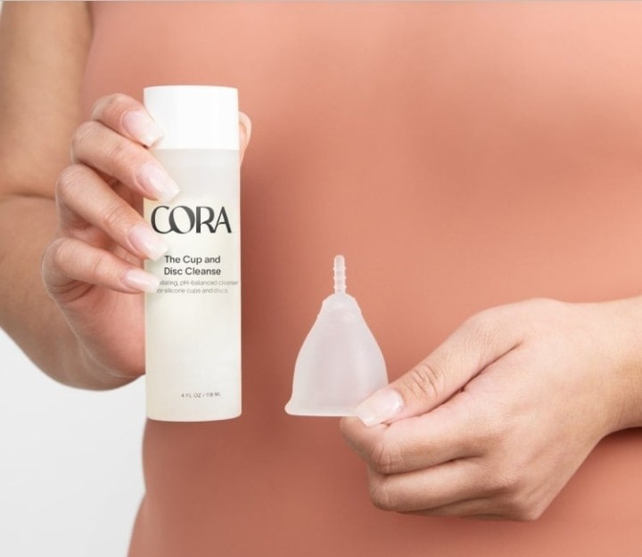 Cora menstrual cup women's travel essentials