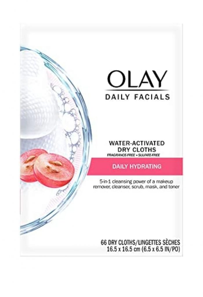 Olay water-activated dry cloths