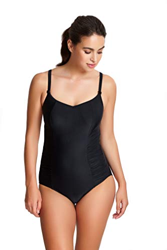  Panache Women's Anya Bra-Sized Balconnet One Piece Swimsuit, Black, 40 JJ