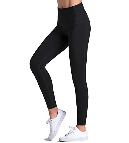 Dragon Fit Compression Yoga Pants Power Stretch Workout Leggings With High Waist Tummy Control, 02black, Medium