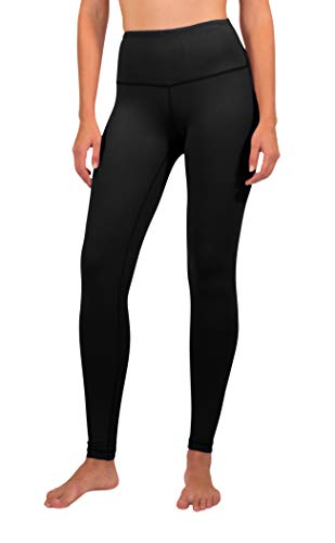 90 Degree By Reflex - High Waist Power Flex Legging – Tummy Control - Black Large