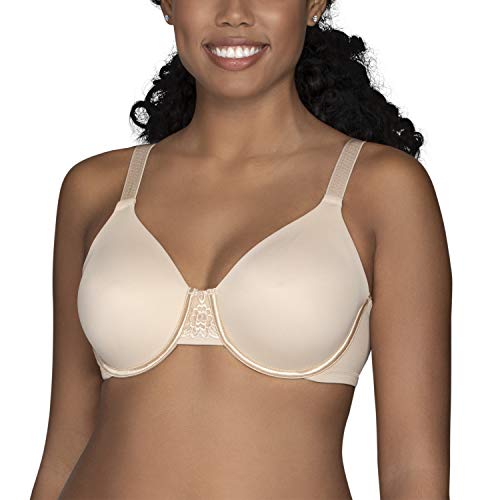 Vanity Fair Women's Beauty Back Smoothing Minimizer Bra 76080, Damask Neutral, 36D