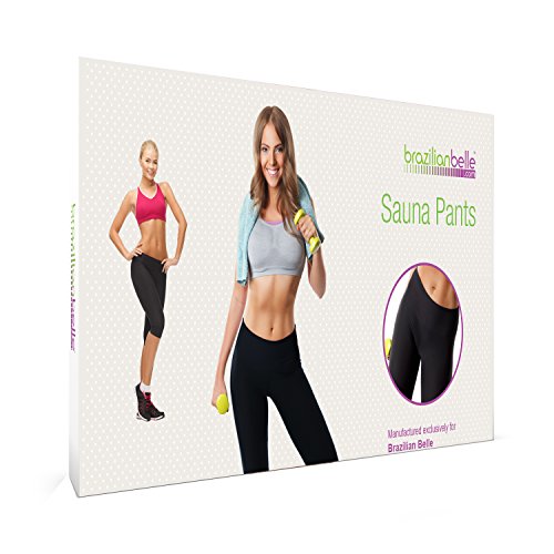 Brazilian Belle Weight Loss Pants - Neoprene Sauna Anti Cellulite, Slimming Benefits Black