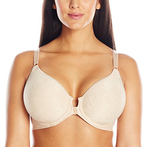 Bali Women's Comfort Revolution Front-Close Shaping Underwire Bra, Nude,38DD