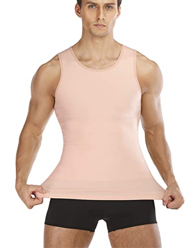 Mens Compression Shirt Slimming Body Shaper Vest Workout Tank Tops Abs Abdomen Undershirts