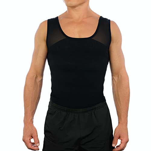 Esteem Apparel Original Men's Chest Compression Shirt to Hide Gynecomastia Moobs