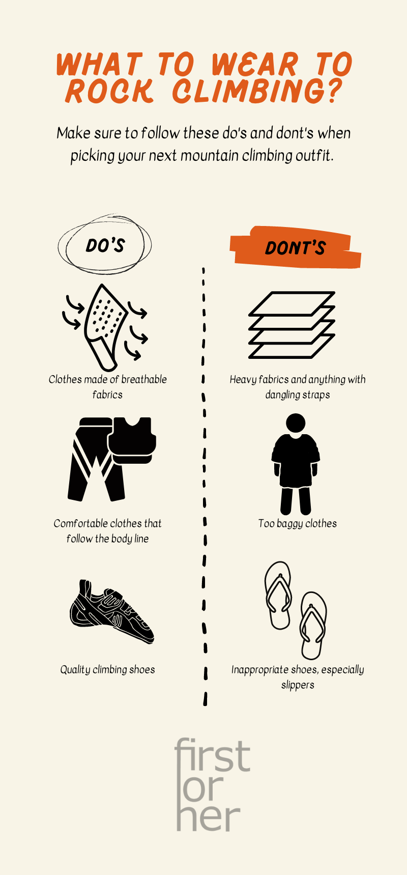 What to Wear to Rock Climbing - Dos and Donts - Firstforhers